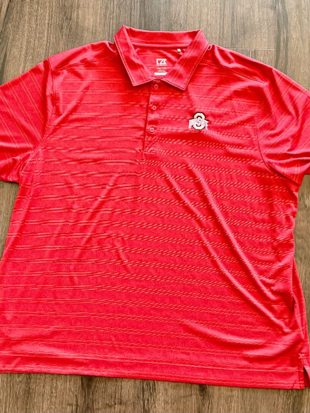 Cutter & Buck Men's Big & Tall CB DryTec Ohio State Polo Shirt - Red - Size XXXL